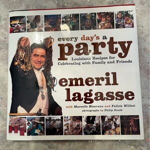 Every Day’s a Party Louisiana Recipes AUTOGRAPH Signed “Bam Emeril Lagasse”
